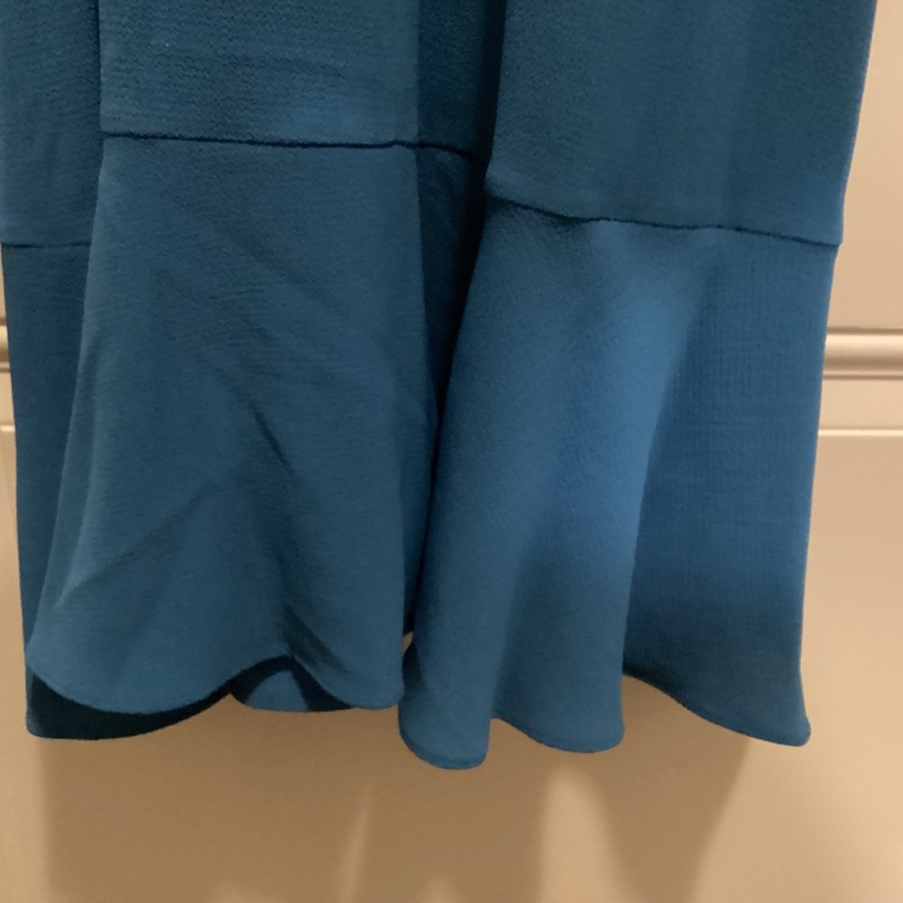 Kensie Pebble Puff Sleeve Crepe Faux Wrap Dress, size 4 - Picture 12 of 16